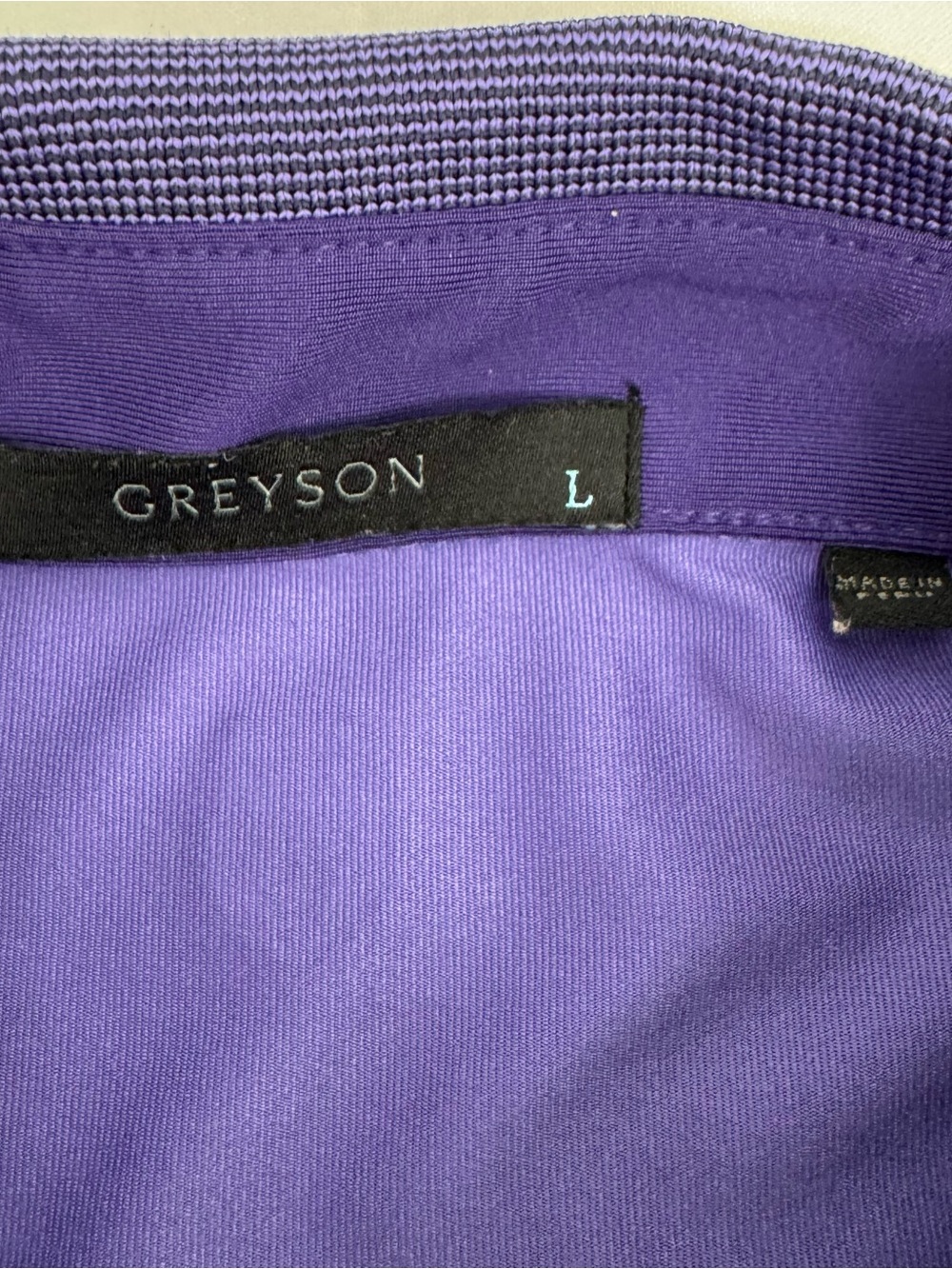 Greyson Polo Den of Thieves Large L Purple Golf - Picture 4 of 11